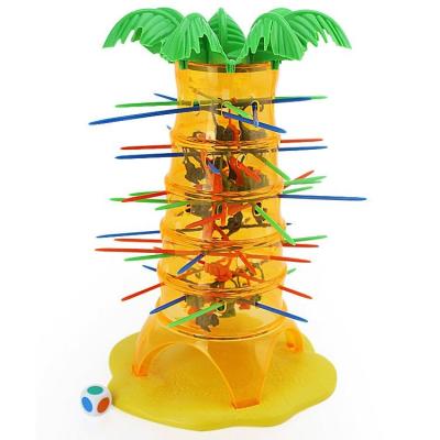 China ZOO PLAYS 2022 Skill Funny Rolling Monkeys And Wholesale Board Game Action Challenging Falling Monkeys Game For Children Zoo Toys for sale