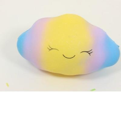 China Colorful Cloud Cloud Jumbo Colorful Amazon Pack Of New Squishies And Slow Rising Squishy Squishy Toys Kawaii Giant Kids Dishes for sale