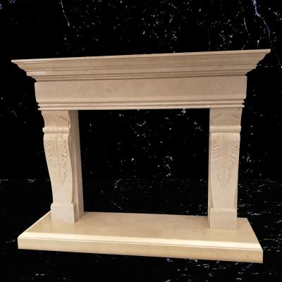 China Modern marble fireplace surround/marble fireplace mantel/Victorian marble fireplace for sale