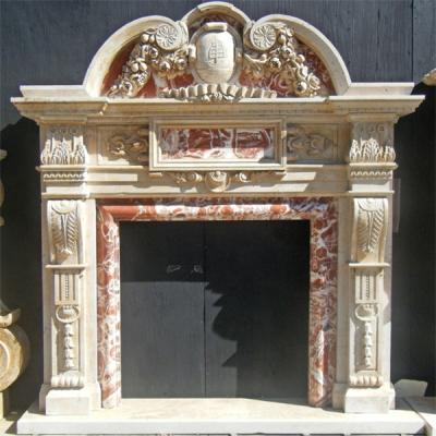 China Modern Fireplace Marble Fireplace Surrounds / Modern TV Stand With Fireplace for sale