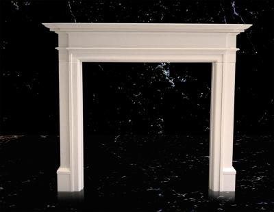 China Modern White Marble Fireplace Surround/Decoration Fireplace for sale