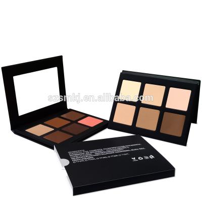 China Hot Sale 6 Colors Makeup Concealer Palette Print Your Own Logo High Pigment Contour Concealer SM-MP-544 for sale