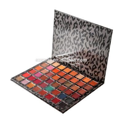 China Cosmetics makeup 48 color leopard eye shadow palette makeup private label vegan cosmeics waterproof eyeshadow for sale