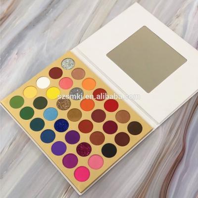 China Waterproof Makeup Eyeshadow Compact Glitter Shimmer Powder Earth Color Pearlescent Luster Mute Eyeshadow for sale