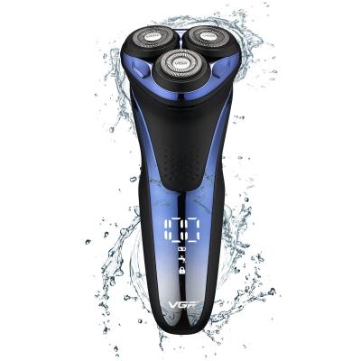 China VGR Triple Blade VGR Electric Waterproof Washable Shaver V-306 IPX7 For Men With LED Display le barbeador cortar de cabelo du quina De de m for sale