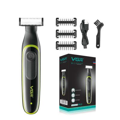 China Single Blade VGR V-017 Grooming Kit Set Waterproof Rechargeable Electric Shaver Razor For Men Face And Head Trimmer for sale