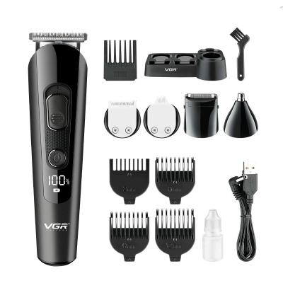 China Outdoor VGR V-175 5 in 1 Grooming Kits Electric Hair Trimmer Set for Men Trimmer Beard and Nose Trimmer for sale