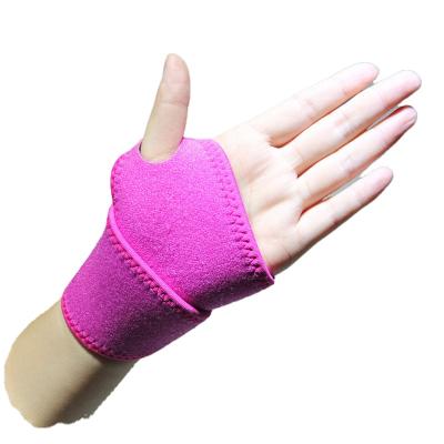 China Comfortable Breathe Free Factory Supply Sports Protect Hand Wrist Wraps Adjustable Neoprene Wrist Support Strap for sale