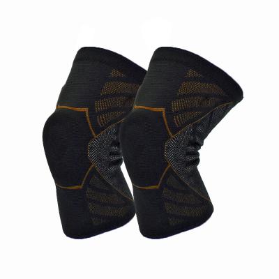 China Logo Outdoor Exercise Sports Custom Made Adult Knee Wraps Support Knee Sleeve Gym Powerlifting Knee Braces for sale