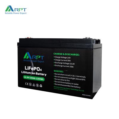 China 1280Wh Lithium Ion Rv Battery RPT 12V 100Ah LiFePO4 Battery for sale