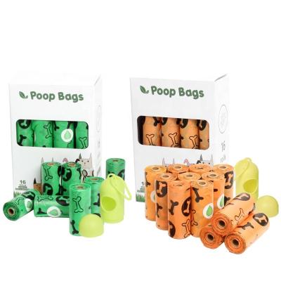 China Sustainable Factory Wholesale Custom Printed Scented Biodegradable Dog Poop Bag With Dispenser brush comb for sale