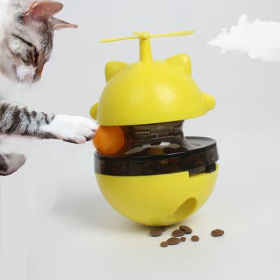 China Sustainable Environmentally friendly and durable slow feeding multi-color pet dog food dispenser toy Interactive cat rolling ball toy for sale