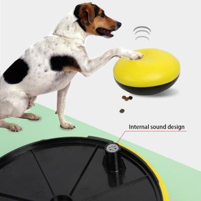 China Sustainable Amazon hot selling high quality multi-color slow feeder pet food spill toy squeaky interactive dog food dispenser toy for sale