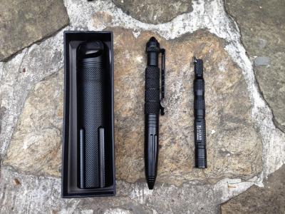 China Loveslf EDC waterproof tactical pen and 10pc bottle and 10pcflint fire starter army style nylon outdoor high quality defense pen for sale