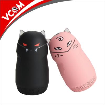 China No Cute VCOM Cat Doll Mini Speaker Wireless 5.0 For Mobile Computer With LED Light for sale