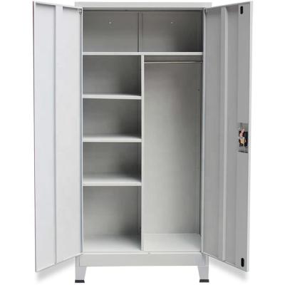 China Modern Metal Storage Cabinet Locking Metal Storage Cabinet with 4 Adjustable Shelves Welded Steel Classic Cabinet for sale