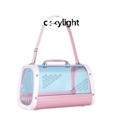 China Rod Car Portable Cat And Dog Pet Travel Backpack Multicolor Comfortable Comfortable Breathable Carry Bag for sale