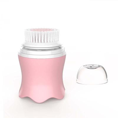 China Acne Treatment Brush Manual Facial Cleansing Handle Exfoliating Face Wash Cleansing Brush For Makeup Skin Care Removal for sale