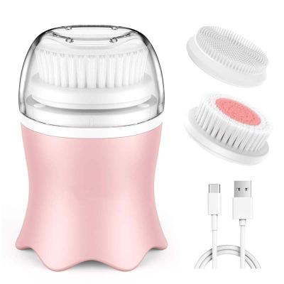 China Hot Selling Acne Treatment Good Quality Detergent Facial Silicone Sonic Facial Brush for sale