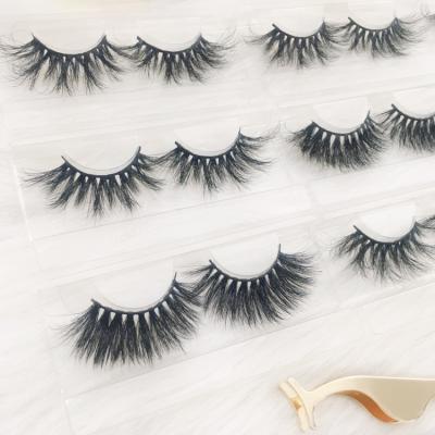 China Hot Sale Mink 3D Eyelash Custom Eye Lashes Full Box Private Label 25mm Mink Lashes Strip Lashes for sale