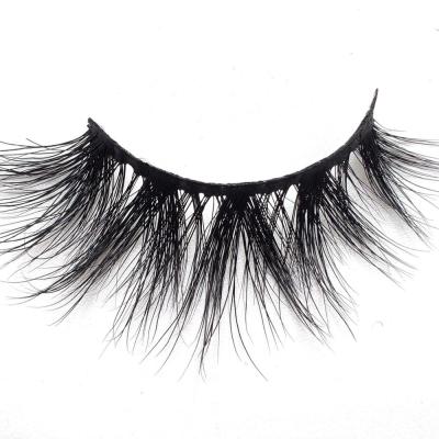 China Best Quality Best Natural Long Stripe Fur Lashes Mink Eyelashes Vendor Real 3d Mink Eyelashes and Eyelash Pack for sale