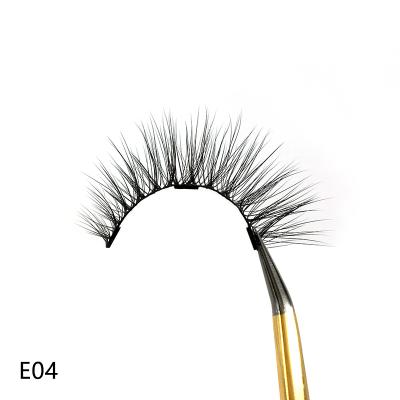 China CharmeBeauty Qingdao Factory Natural Soft Brown Mink Magnetic Eyelashes Brown Magnetic Eyelashes E04 for sale