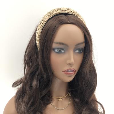 China Rose Black Charming Beauty Diamond Head Band Hair Bands Rhinestone Blue Gold Colored Hair Band for sale