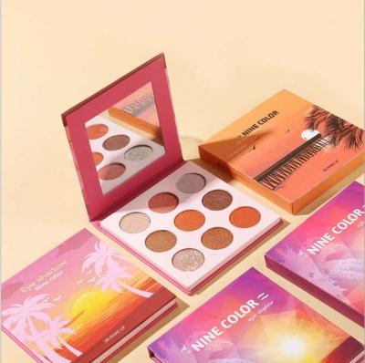 China Wholesale New Arrival Private Label Eye Makeup Products Waterproof 9 Colors Shadow Palette for sale