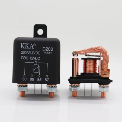 China AgSnO2 KKA-D200 200A Automotive Relay 24V 2.4W , Heavy Duty Car Starter Relay For Car Truck Boat Engine Power Start / Preheat for sale