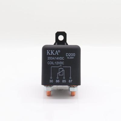 China AgSnO2 KKA-D200 200A Automotive Relay 12V 1.8W , Heavy Duty Car Starter Relay For Car Truck Boat Engine Power Start / Preheat for sale