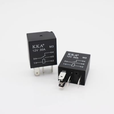 China AgSO2 KKA-M3 30A 24V 4pin mini automotive relay for car motorcycle, boat and auto vehicle for sale