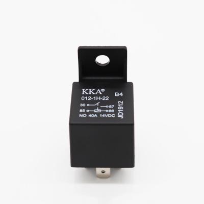 China AgSnO2 KKA-B4 30A/40A 12V 4pin universal automotive relay with plastic bracket, JD1912 car relay for sale