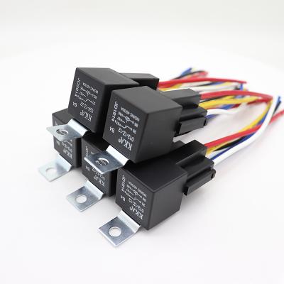 China 40A Relay with Wire Harness Socket, Universal Automotive AgSnO2 12V/24V 4pin/5pin Car Relay JD1912/JD1914/JD2912/JD2914 for sale