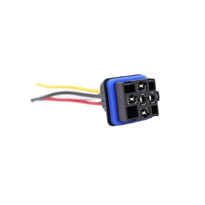 China AgSnO2 12V 4pin High Quality Universal Automotive Relay KKA-B4 40A Waterproof Relay With Wire Harness for sale