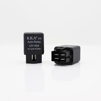 China KKA-K4 12V 40A Automotive Relay With Parallel Bracket 4 Pins For Motorcycle, Fan And Car Air Conditioner 40A for sale