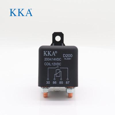 China AgSnO2 KKA-D200RC Heavy Duty Car Starter 200amp Auto Relay 12V 1.8W for sale