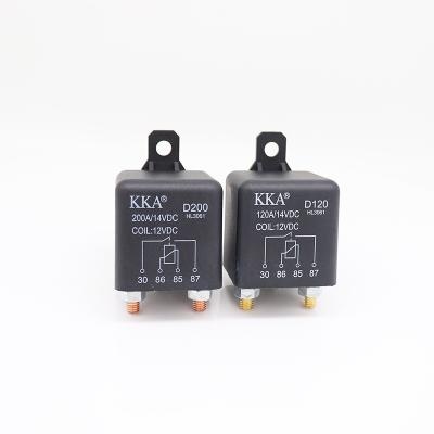 China 12V/24V 1.8W/2.4W Automotive Relay, Heavy Duty Car AgSnO2InO2O3 KKA-D200 200A Starter For Car Truck Engine for sale