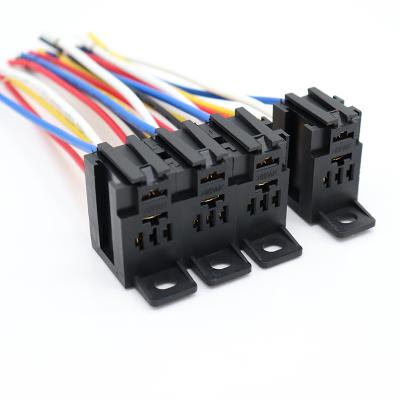 China 30A Mini Auto Relay Socket and 5 Wireless Connector Kit for KKA-M3 30A Mini Type Automotive Relay, 5 Terminal Positions for Self Crimp for sale