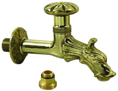 China Rustic Garden Dragon Faucet Brass GARDEN TAP WITH DRAGON HEAD for sale