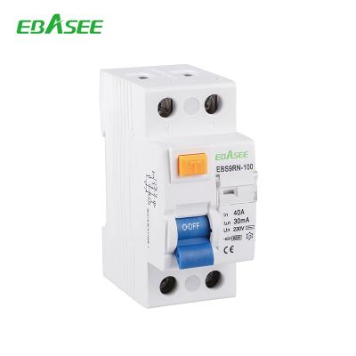 China prefabricated house in Serbia 2P, 4P 6kA RCCB Residual Current Circuit Breaker EBS9RN for sale