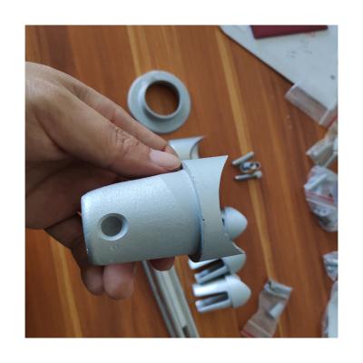 China Special Hot Selling Mid Century Aluminum Alloy Pipe Clamp Fixed Square Rail System for sale