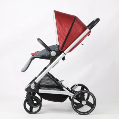 China One Hand Folding Automatic 3 in 1 Automatic Baby Stroller High Landscape Foldable Deluxe Reversible Automatic Baby Pram for sale