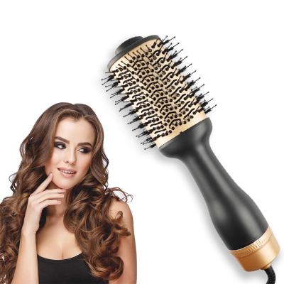 China Professional Ionic Dryer and Volumizing Brush One Step Hair Dryer and Electric Hot Styler Airbrush for sale