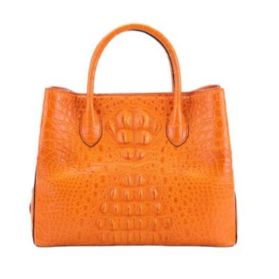 China Fashion Hot Selling Genuine Crocodile Pattern Whip Tote Bags Shoulder Bag Fashionable High Quality Leather Lady Handbag for sale