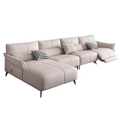 China New Modern Massage Sofa Leather Electric Reclining Sectional Sofa Salon Massage Sofas Set for sale