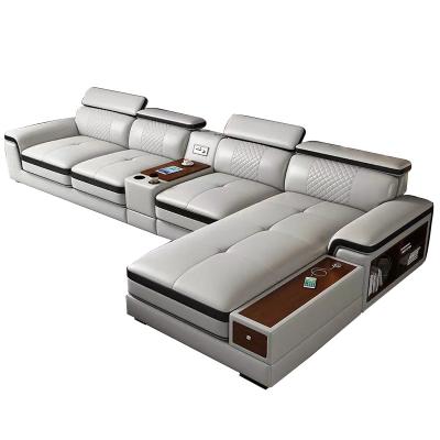 China (Other)Adjustable Multifunctional Sofa Set Furniture L Shape Living Room Corner Sofas Modern Leather Couch Sofa for sale