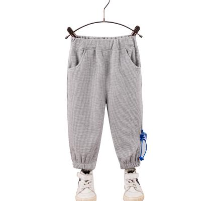 China Gray Color Fade Proof Spring Fashion Kids Pants Breathable Sports Boys Casual Long Pants for sale