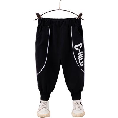 China Color Fade Proof Spring Hot Sales Fashion Kids Black Pants Boys Casual Long Sports Pants for sale