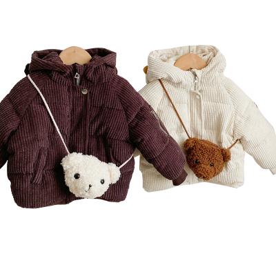 China New Style Viable Cute Bear Hooded Children Clothes Boys Large Size Casual Coat for sale