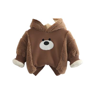 China 2021 new arrival boy girl anti-shrink clothes casual cute hoodies clothing suit for wint kids long sleeve clothes for sale